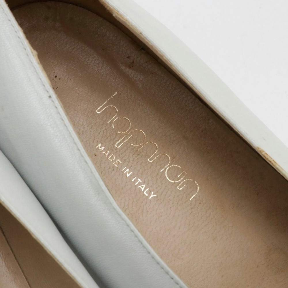 Hopman Pale Blue Leather Snake Skin Vintage Loafers Made in‎ Italy Size 8.5 - Picture 3 of 6